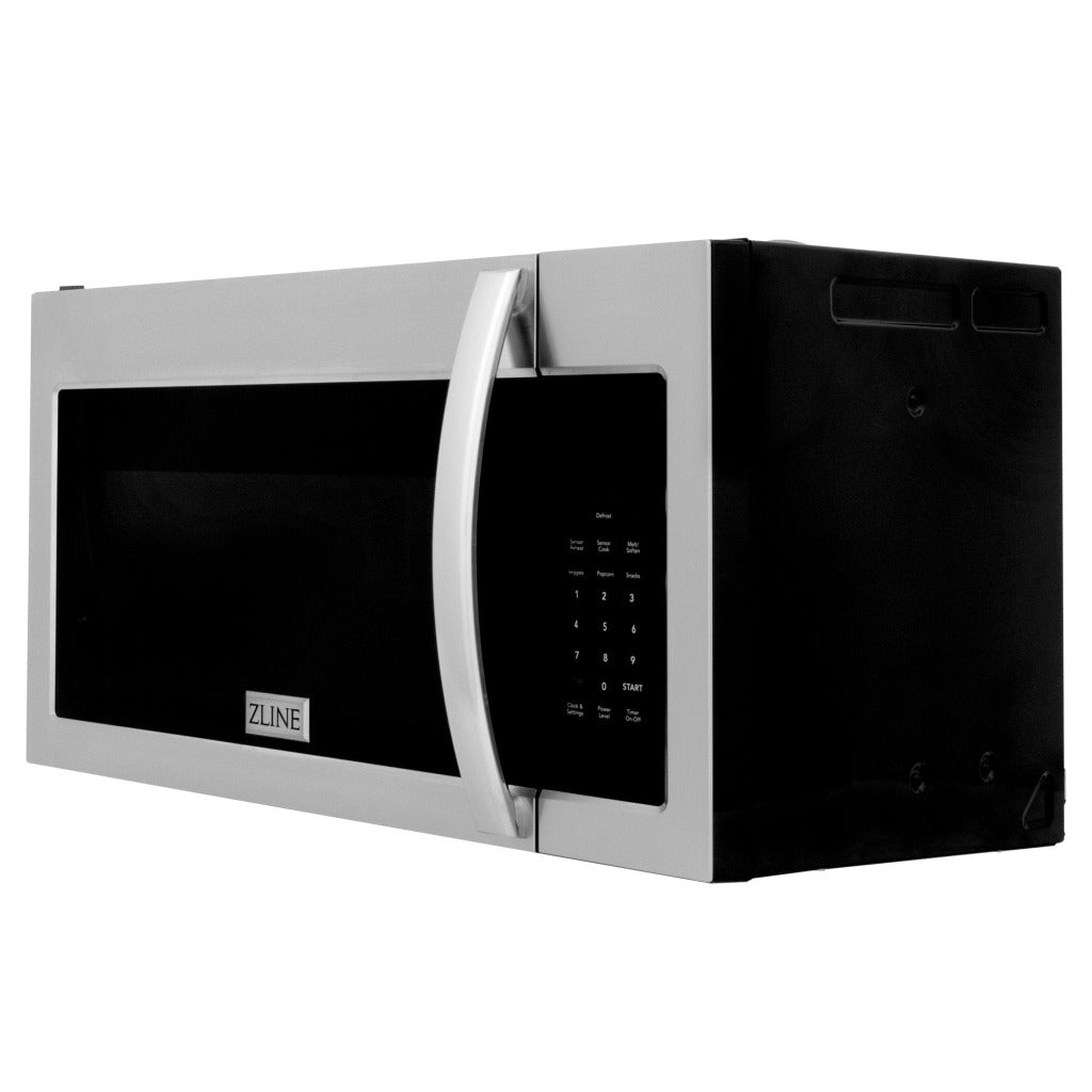 ZLINE 30 in. Kitchen Package with Stainless Steel Gas Range, Modern Over The Range Microwave and Tall Tub Dishwasher (3KP-SGROTR30-DWV)