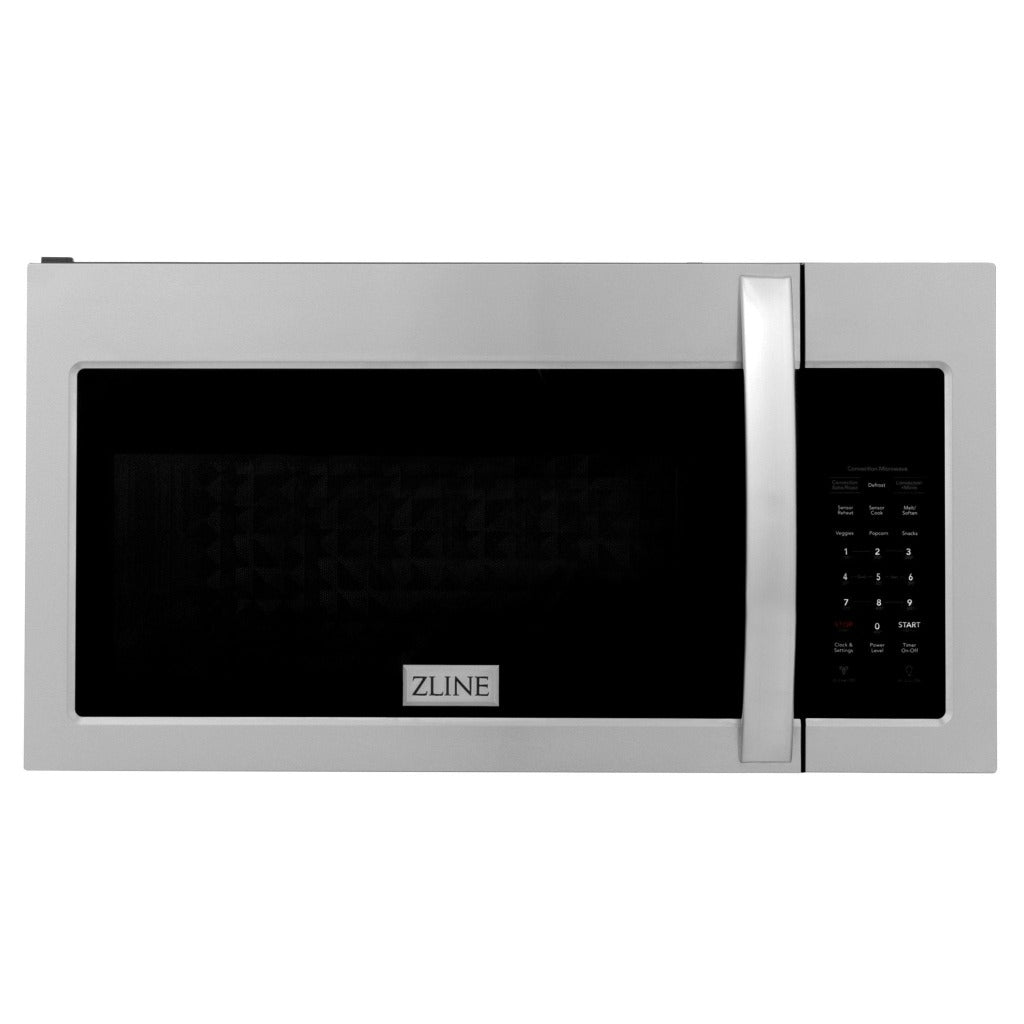 ZLINE 30 in. Kitchen Package with Stainless Steel Gas Range, Modern Over The Range Microwave and Tall Tub Dishwasher (3KP-SGROTR30-DWV)
