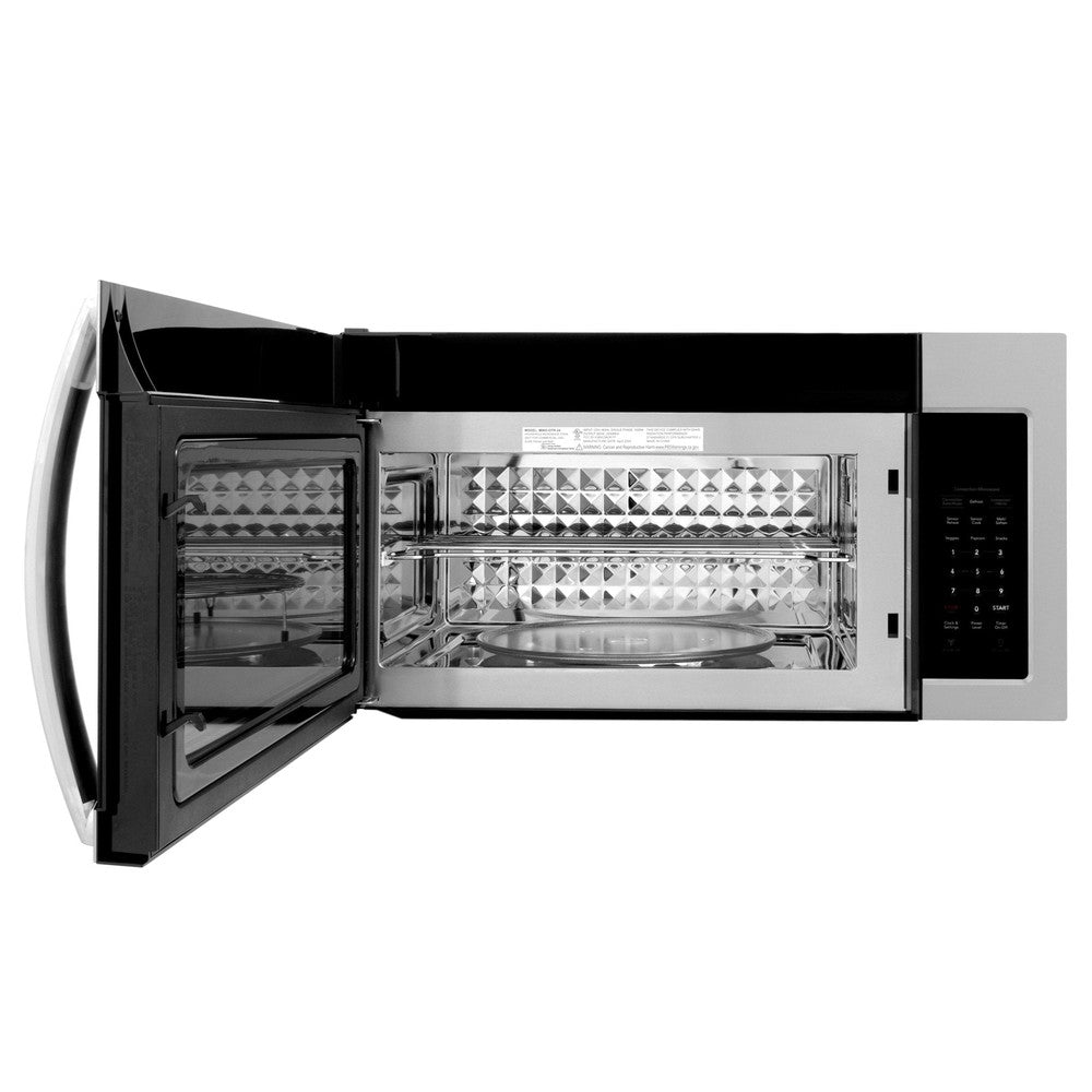ZLINE 30 in. Kitchen Package with Stainless Steel Gas Range, Modern Over The Range Microwave and Tall Tub Dishwasher (3KP-SGROTR30-DWV)