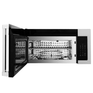 ZLINE 30 in. Kitchen Package Stainless Steel Gas Range and Over The Range Microwave with Modern Handle (2KP-SGROTR30)