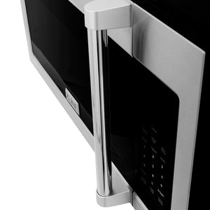ZLINE 30 in. Kitchen Package Stainless Steel Gas Range and Over The Range Microwave with Modern Handle (2KP-SGROTR30)
