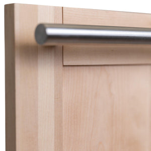 ZLINE 24 in. Top Control Dishwasher with Unfinished Wooden Panel and Modern Style Handle, 52dBa (DW-UF-24)