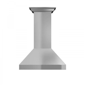 ZLINE Professional Convertible Vent Wall Mount Range Hood in Stainless Steel with Crown Molding (597CRN)