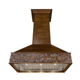 ZLINE 42 in. Wooden Wall Mount Range Hood in Walnut (373RR-42)