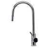 ALFI brand AB2028-PSS Solid Polished Stainless Steel Single Hole Pull Down Kitchen Faucet