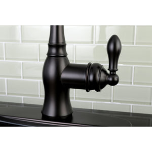 Gourmetier GSY7705ACLSP American Classic Single-Handle Kitchen Faucet with Brass Sprayer, Oil Rubbed Bronze