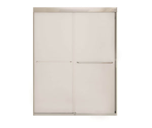 MAAX 135665-978-084-000 Aura 55-59 x 71 in. 6 mm Sliding Shower Door for Alcove Installation with Frosted glass in Chrome