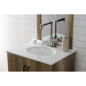 Kingston Brass KSD144RXPN Belknap Single-Handle Bathroom Faucet with Push Pop-Up, Polished Nickel