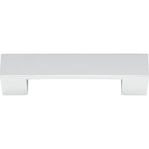 Atlas Homewares Wide Square Pull 3 3/4 Inch (c-c) Polished Chrome