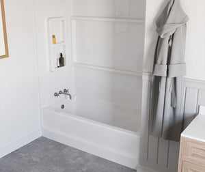 Swanstone BT-3060L/R 30 x 60 Veritek Alcove Bathtub with Left Hand Drain in White BT03060LD.010