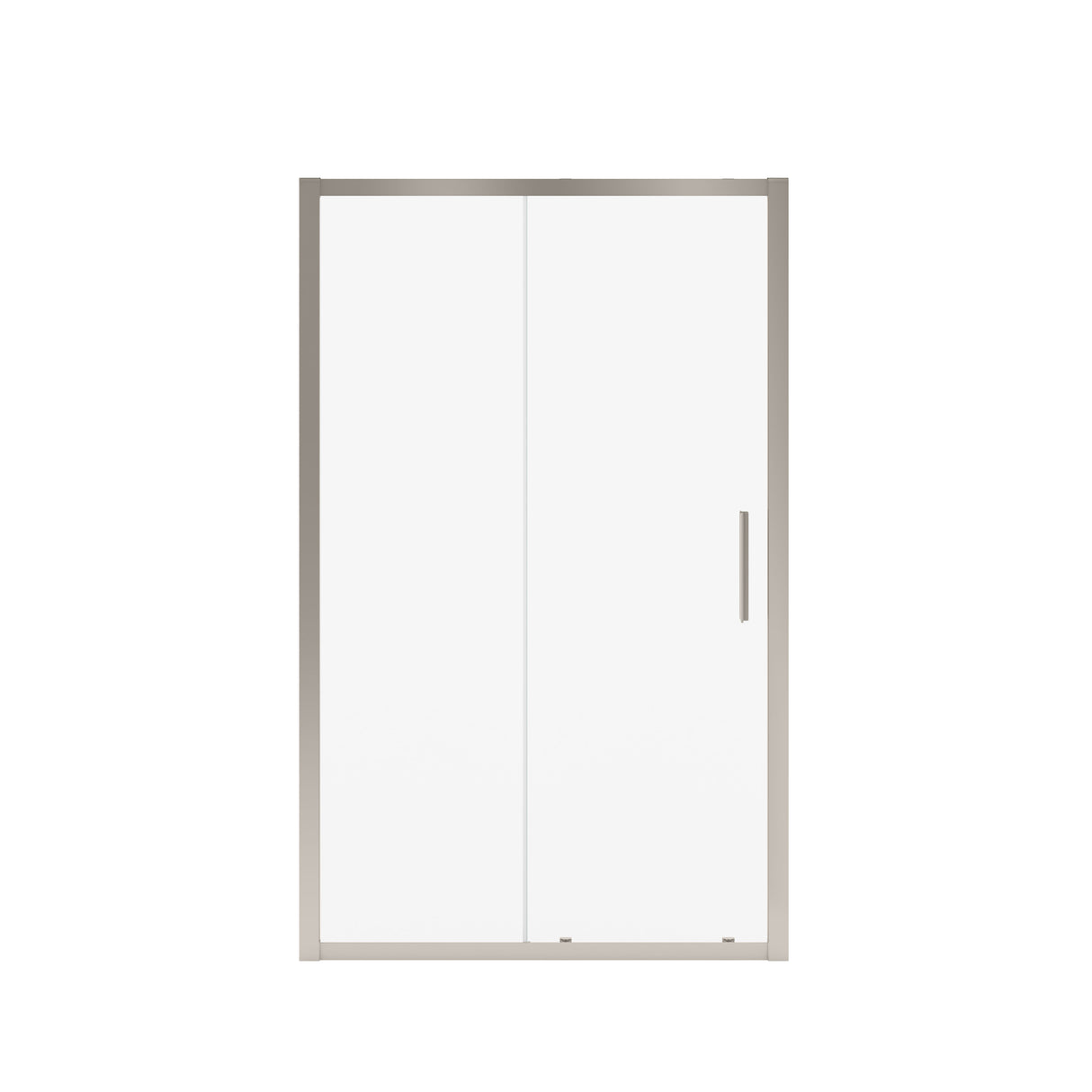 MAAX 135242-900-305-000 Connect 45-46 1/2 x 72 in. 6mm Sliding Shower Door for Alcove Installation with Clear glass in Brushed Nickel