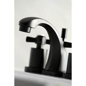 Kingston Brass KS4940ZX 8 in. Widespread Bathroom Faucet, Matte Black