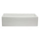 ALFI brand AB3618HS-W 36 inch White Reversible Smooth / Fluted Single Bowl Fireclay Farm Sink