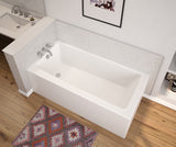 MAAX 106818-000-002-102 Nomad Corner 6030 AFR AcrylX Corner Right-Hand Drain Bathtub in White