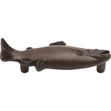 Atlas Homewares Fish Pull 3 Inch (c-c) Rust