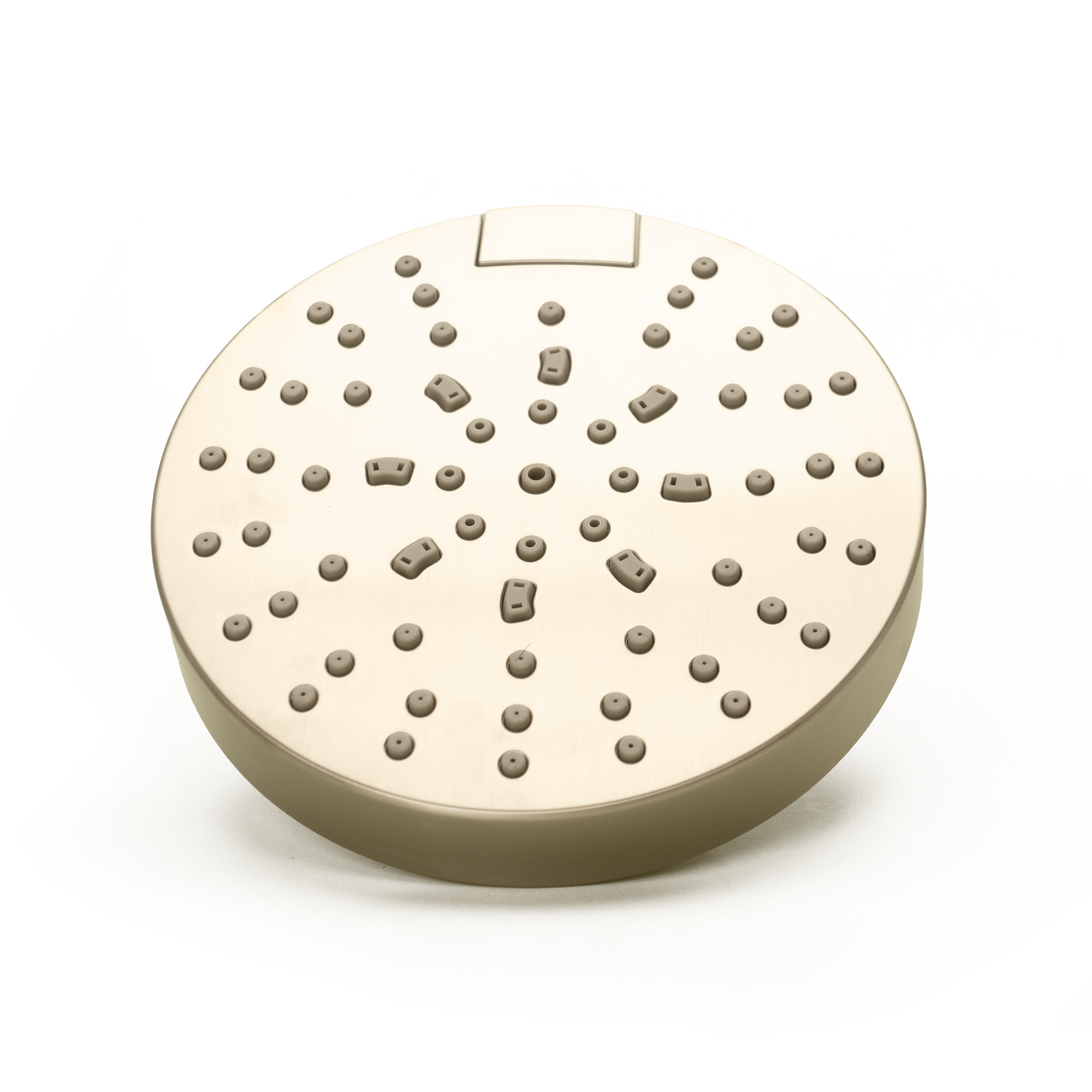 Modern Round Showerhead in Brushed Gold