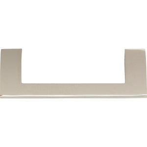 Atlas Homewares Angled Drop Pull 3 3/4 Inch (c-c) Polished Nickel