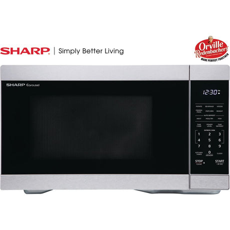 Sharp ZSMC1162HS 1.1 CF Countertop Microwave Oven, Orville Redenbacher's Certified