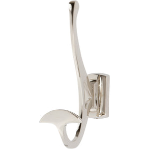 Atlas Homewares Legacy Bath Double Hook  Polished Nickel