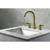 Fauceture FSC8923NDL NuvoFusion Widespread Bathroom Faucet, Brushed Brass