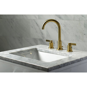 Fauceture FSC8923NDL NuvoFusion Widespread Bathroom Faucet, Brushed Brass