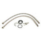 ALFI brand AB1158-BN Tall Brushed Nickel Tall Square Body Curved Spout Single Lever Bathroom Faucet