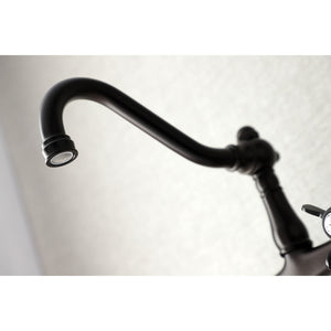 Kingston Brass KS3245BEX Essex Wall Mount Bathroom Faucet, Oil Rubbed Bronze