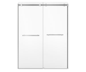 MAAX 136955-810-084-000 Duel Alto 56-59 X 78 in. 8mm Bypass Shower Door for Alcove Installation with GlassShield® glass in Chrome