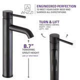 ANZZI L-AZ108ORB-R Single Hole Single Handle Bathroom Faucet in Oil Rubbed Bronze