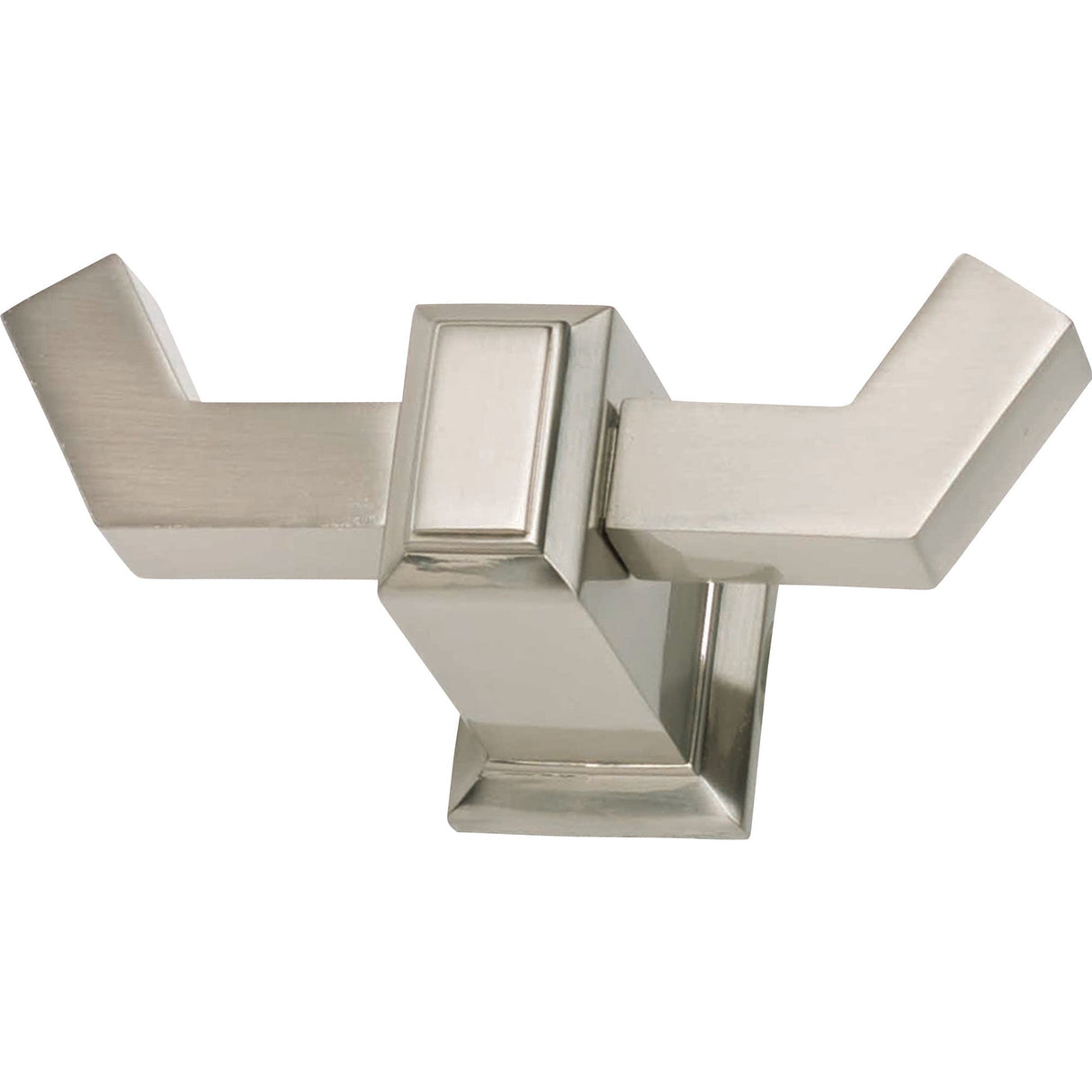 Atlas Homewares Sutton Place Bath Double Hook  Brushed Nickel