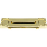 Atlas Homewares Campaign L-Bracket Drop Pull 3 Inch (c-c) Polished Brass