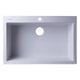 ALFI brand AB3020DI-W White 30" Drop-In Single Bowl Granite Composite Kitchen Sink