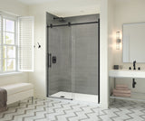 MAAX 137420-900-340-000 Odyssey SC 57-59 ½ x 78in. 8 mm Sliding Shower Door for Alcove Installation with Clear glass in Matte Black