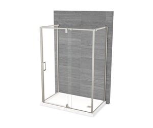 MAAX 137873-900-305-000 ModulR 60 x 36 x 78 in. 8mm Pivot Shower Door for Wall-mount Installation with Clear glass in Brushed Nickel