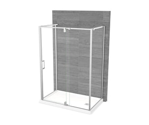 MAAX 137874-900-084-000 ModulR 60 x 32 x 78 in. 8mm Pivot Shower Door for Wall-mount Installation with Clear glass in Chrome