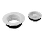 Newport Brass 117 Garbage Disposer Flange and Stopper Set, Black