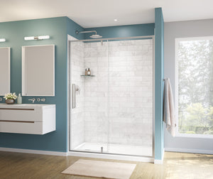 MAAX 135326-900-084-000 Uptown 57-59 x 76 in. 8 mm Pivot Shower Door for Alcove Installation with Clear glass in Chrome