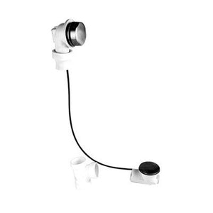 Mountain Plumbing BWO40S22P2/IW Schedule 40 PVC Cable Operated Bath Waste & Overflow Drain with Patented Flexible Overflow Neck for 12" to 22" Tub Depths