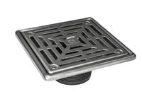 Infinity Drain LW52A-PS Infinity Drain LW52A-PS 5" x 5" LW5 Strainer Polished Stainless with 2" ABS Drain Body