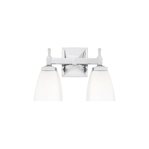 Hudson Valley 652-PC Kent Vanity, 2-Light 200 Total Watts, Polished Chrome
