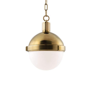 Hudson Valley 609-AGB Hudson Valley 609-AGB LAMBERT 1 LIGHT PENDANT Aged Brass