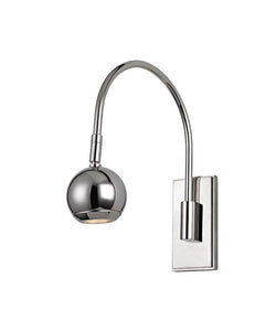 Hudson Valley Lighting 6081-PN LED Wall Sconce from The Goshen Collection, Polished Nickel