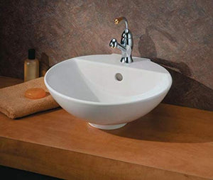 Cheviot Products Inc. York Vessel Sink, White 1225-WH-1