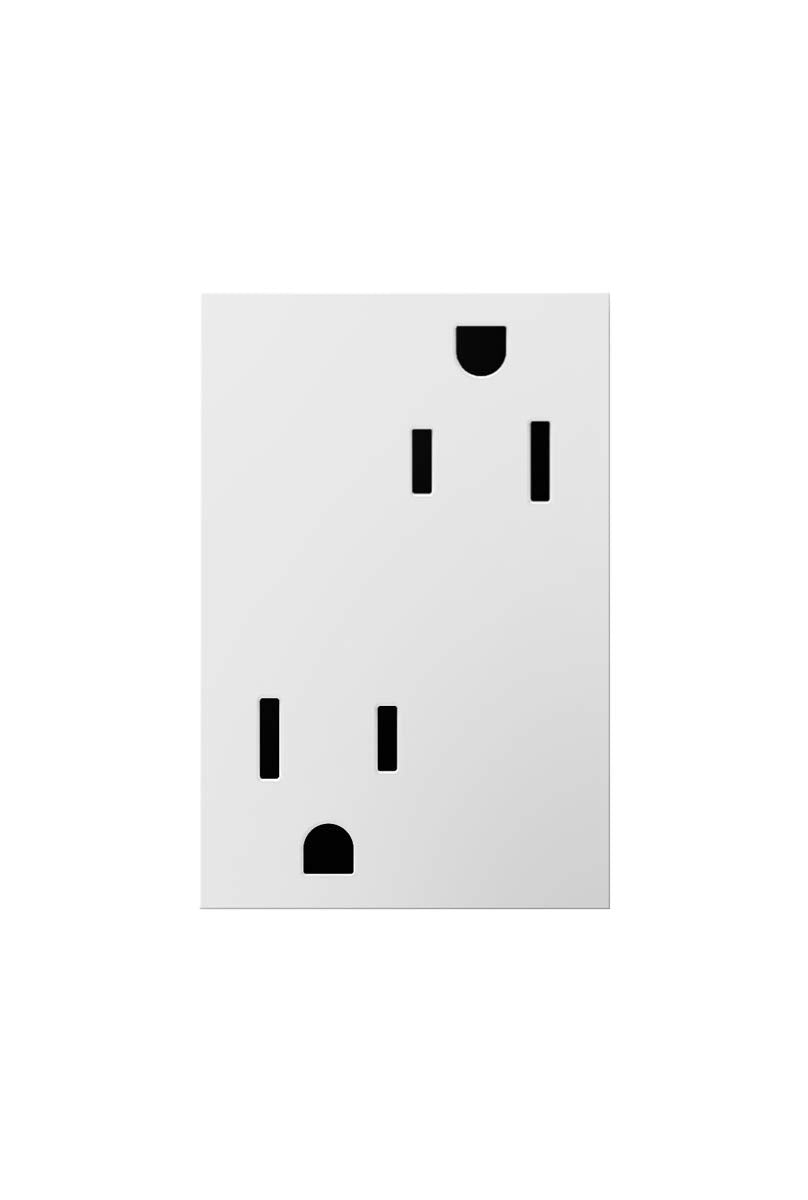Legrand ARTR153W4 Tamper-Resistant Outlet, Plus Size, 15A White