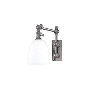 Hudson Valley Lighting 762-PN Monroe Collection - One Light Wall Sconce, Polished Nickel, Silver