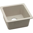 Elkay ELG1515BQ0 Elkay ELG1515BQ0 Granite 16.644" x 16.644" x 8" Single Bowl Dual / Universal Mount Bar/Prep Sink Biscuit