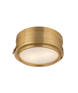 Hudson Valley Lighting 2311-AGB Rye - Two Light Flush Mount - 11 Inches Wide by 4.75 Inches High, Finish Color: Aged Brass