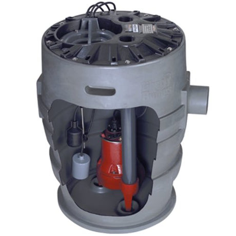 Liberty Pumps P373LE41 4/10 HP, Simplex Sewage Package, 1 PH, 115V, 3 Discharge, 10' cord