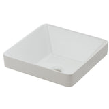 Foremost 13-0081-W Foremost 13-0081-W Piuma Semi Drop-in Sink Square White