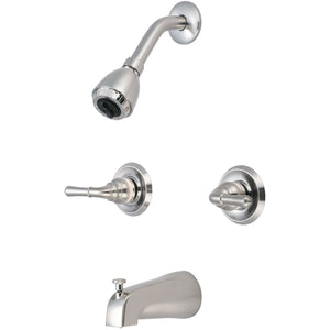 Olympia P-1230 Elite Two Handle Tub/Shower Set in PVD Brushed Nickel